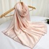 Light Plain Crinkle Satin Hijab