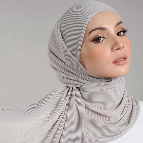 Fashion Pleated Heavy Chiffon Hijab