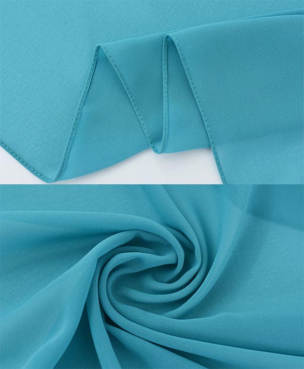 Solid Colour Pearl Chiffon Bubble Scarves