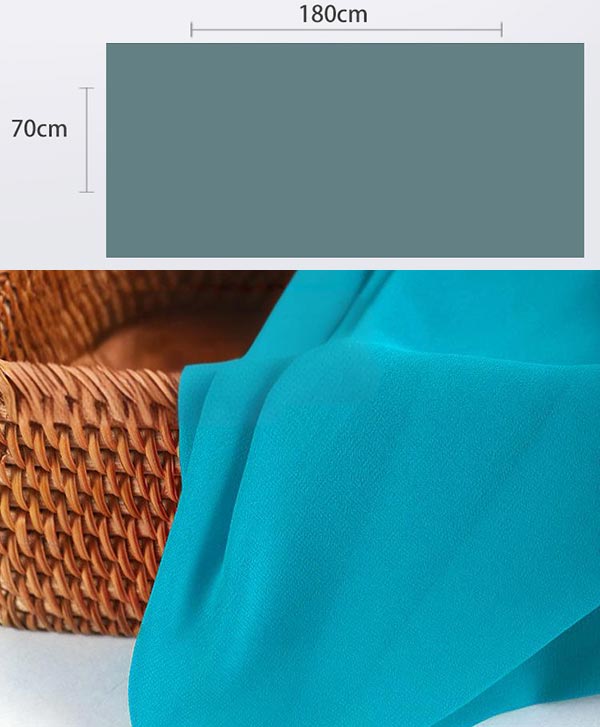 Solid Colour Pearl Chiffon Bubble Hijab