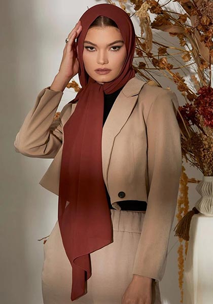 Pearl Chiffon Bubble Hijab
