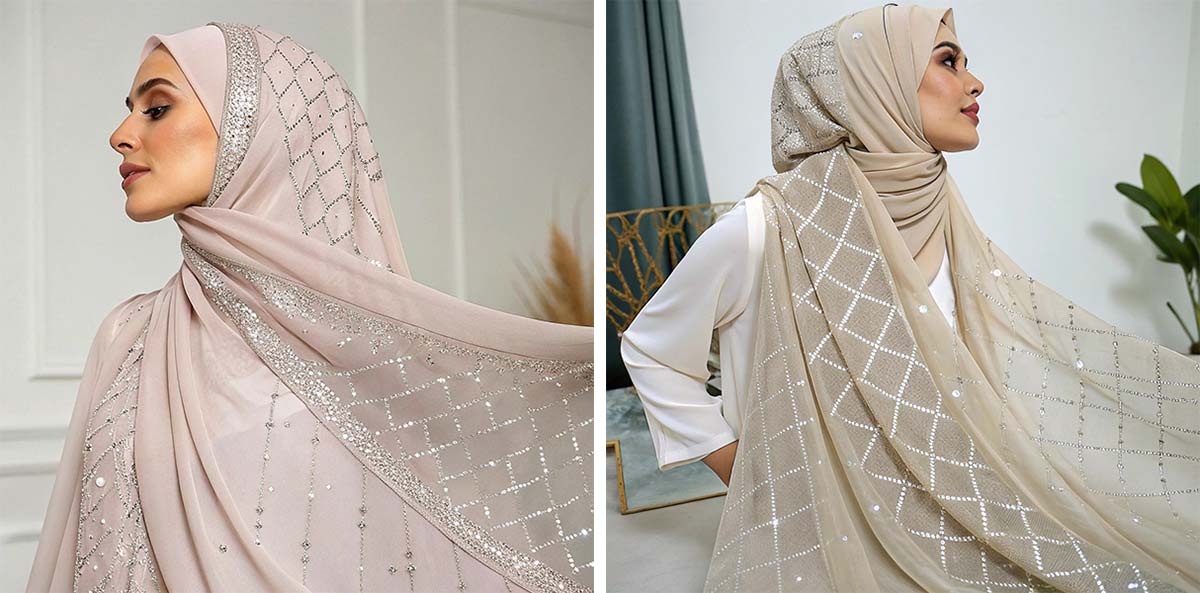 Chiffon Hot Diamond Hijab