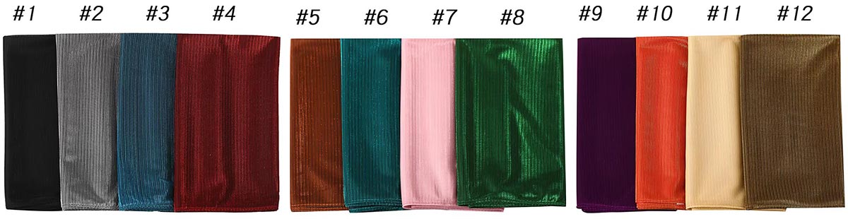 Glitter Islamic Gold Silk Head Scarf