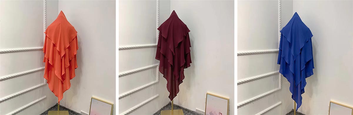 Three Layer Wave Instant Hijab