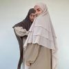 Three Layer Wave Bonnet Instant Hijab