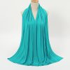 Middle Eastern Solid Color Mercerized Cotton Headscarf