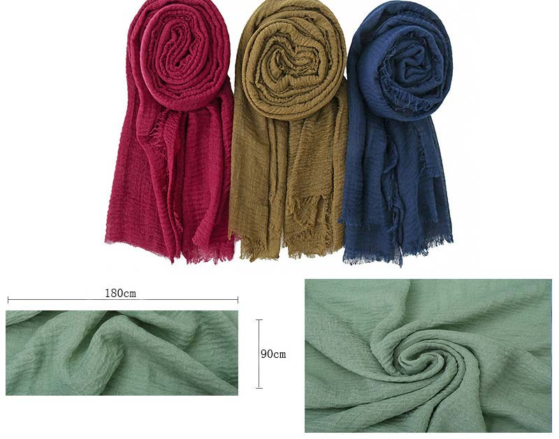 Cotton Whiskers Edge Large Size Women's Hijab