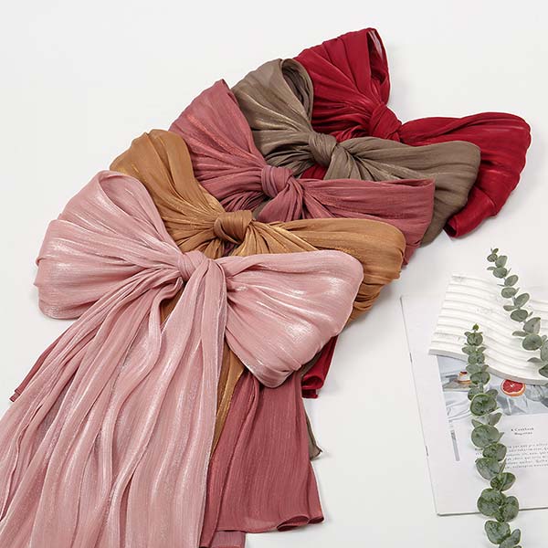 Cool Breathable Bright Silk Solid Color Hijab