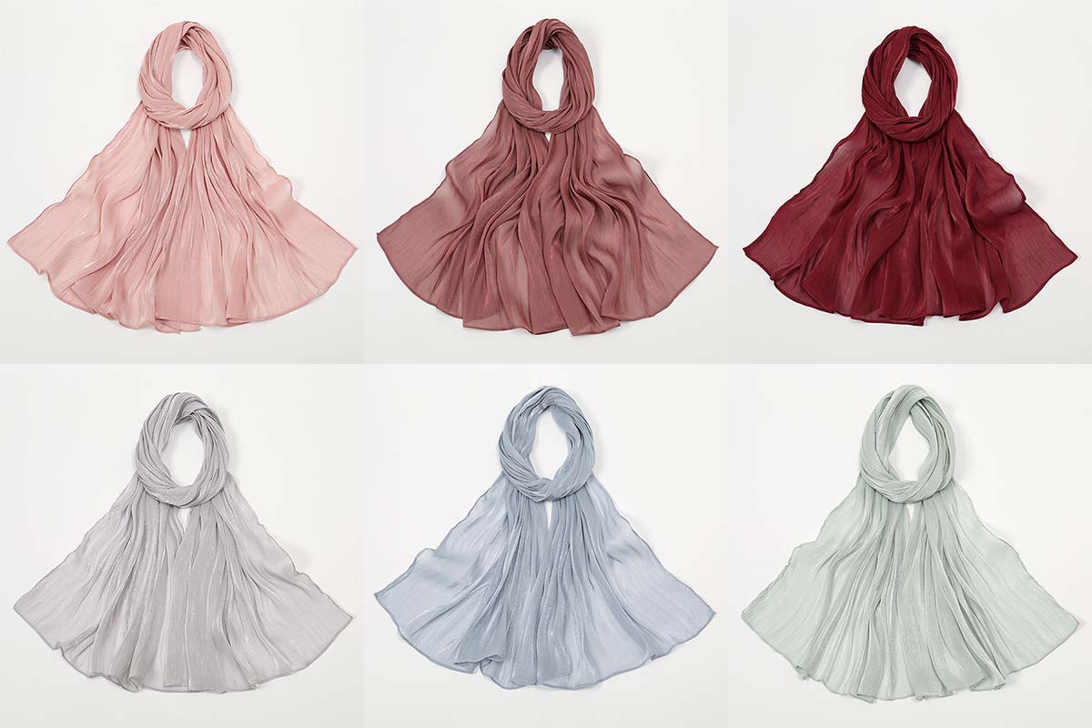 Bright Silk Solid Color Headscarf