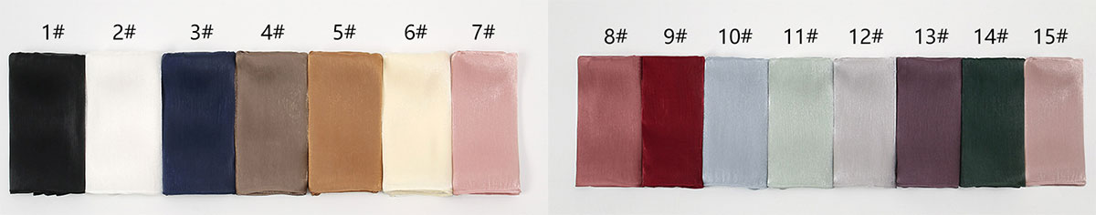 Cool Breathable Bright Silk Solid Color Hijab