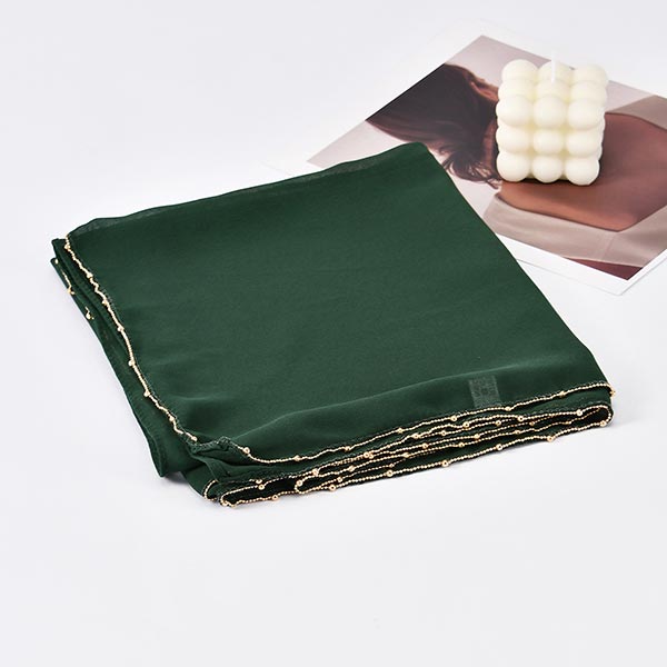Southeast Asia Hot Trend Chiffon Chain Wrap Headscarf
