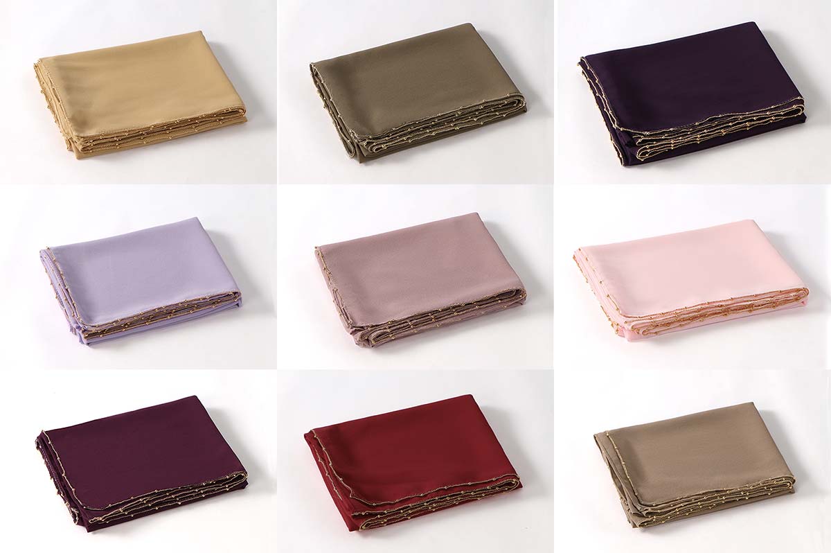 Chiffon Chain Wrap Headscarf