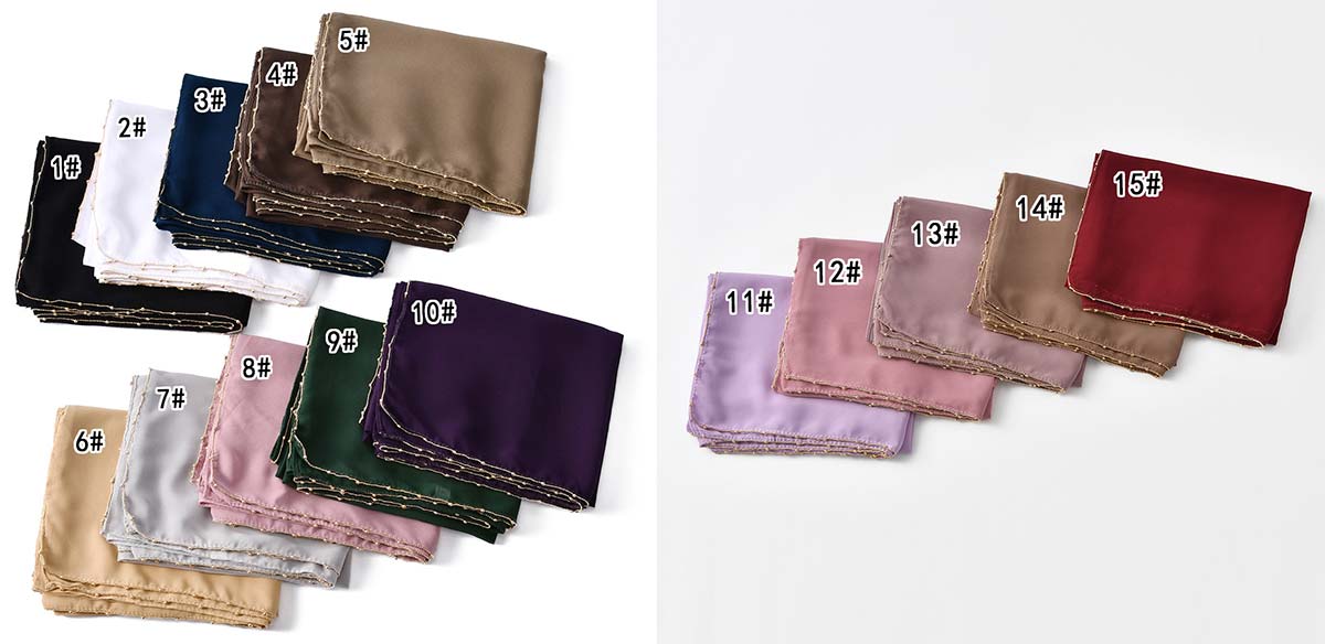 Southeast Asia Hot Trend Chiffon Chain Wrap Headscarf