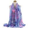 European and American Style Tie-dye Modal Jersey Wrap