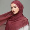 Chiffon Crinkle Solid-color Headscarf