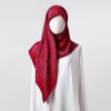 Pure Color Turkish Women Wearing Headscarves