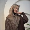 Sunscreen Pleated Pearlescent Silk Headscarf