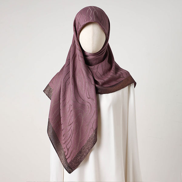Malaysian Ladies Square Printed Hijab Shawl