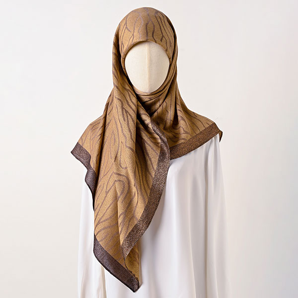Malaysian Ladies Square Printed Hijab Shawl