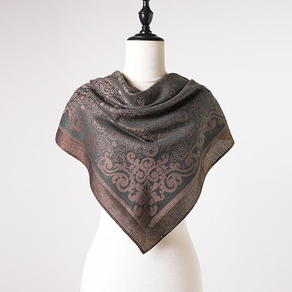 Cashew Print Silk Scarf & Women Hijab Wholesale