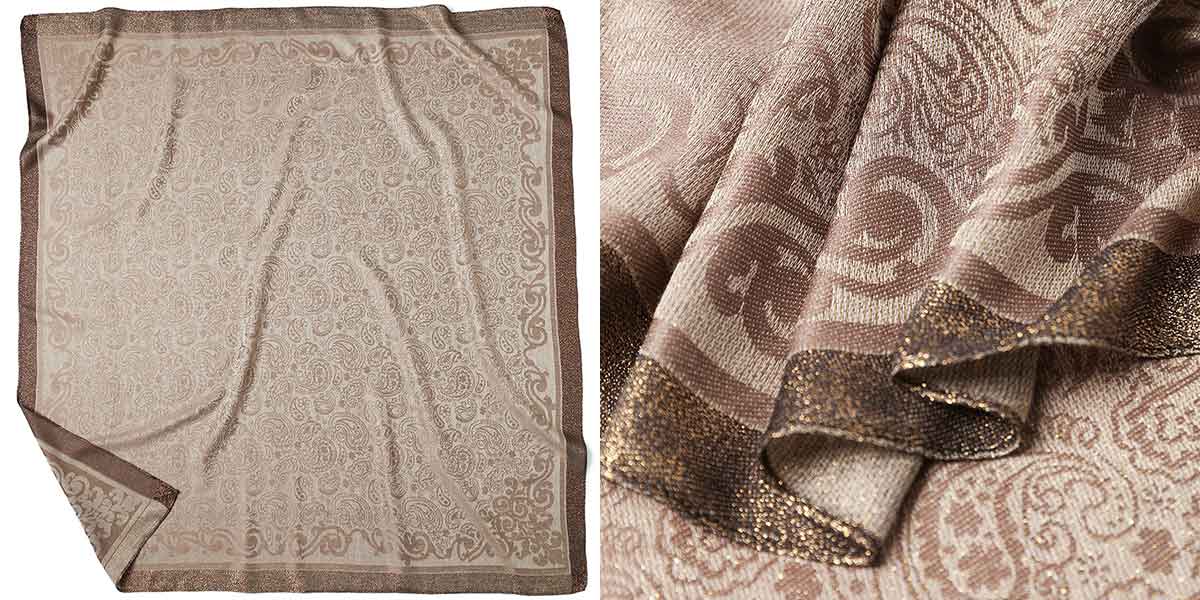 Cashew Print Silk Scarf