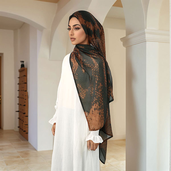 Turkish Popular Ethnic Style Print Headscarf