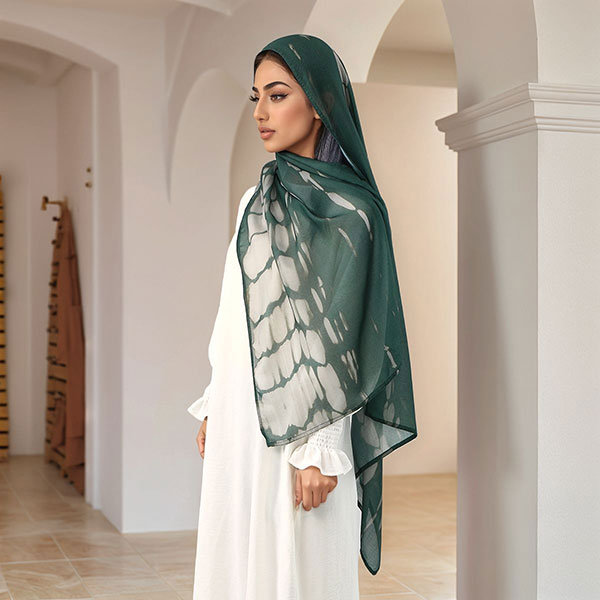 Turkish Popular Ethnic Style Print Headscarf