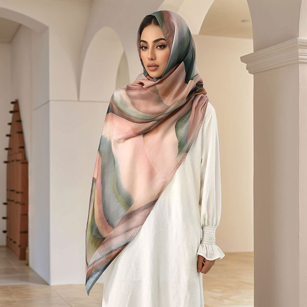 Turkish Popular Ethnic Style Print Headscarf