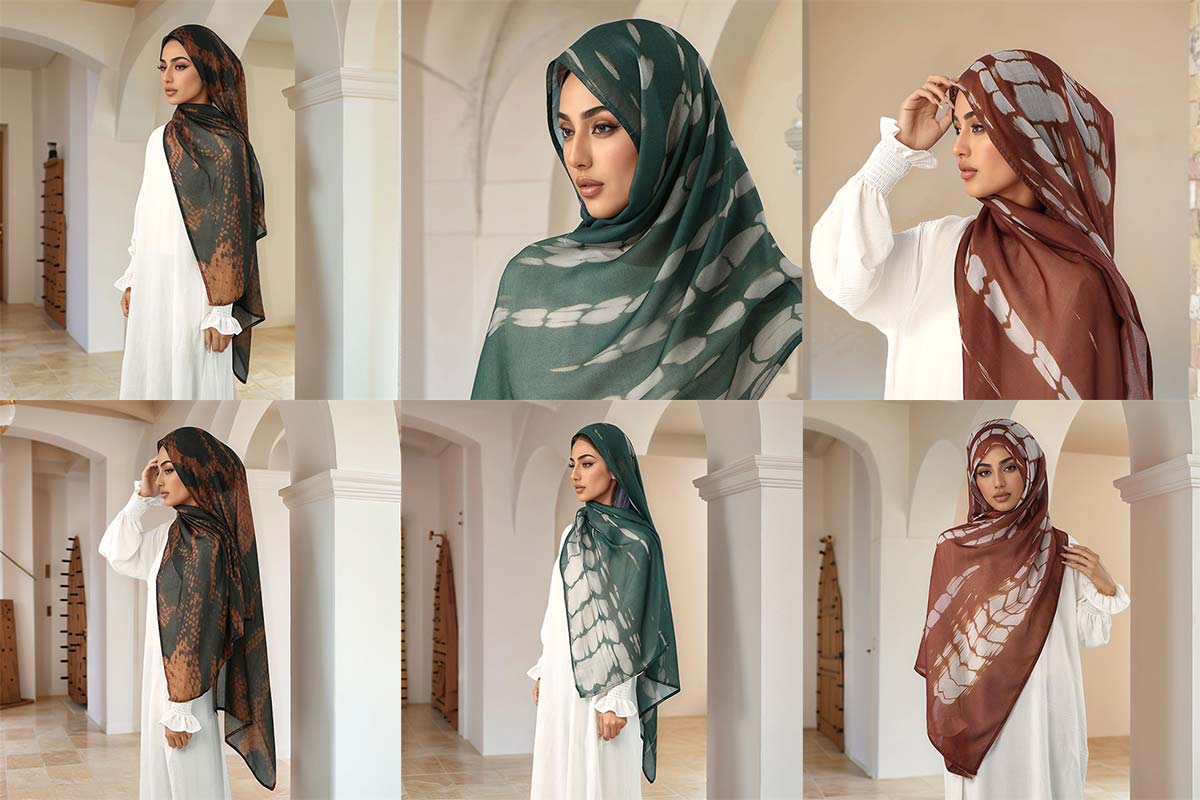 Turkish Popular Ethnic Style Print Headscarf