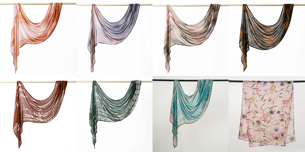 Turkish Popular Ethnic Style Print Headscarf
