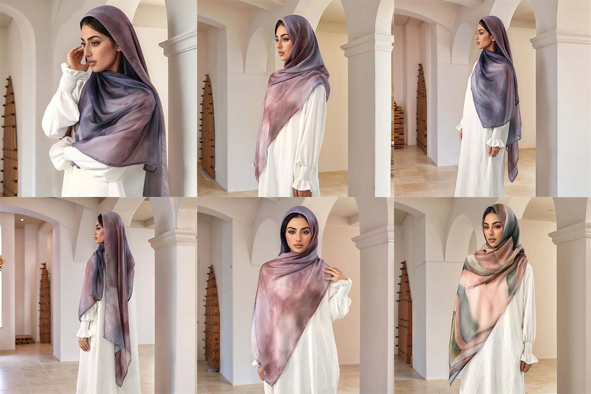 Turkish Popular Ethnic Style Print Headscarf