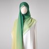 Hot Selling Gradient Color Long Silk Scarf