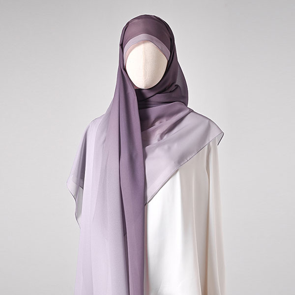 Hot Selling Gradient Color Long Silk Scarf