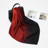 Exquisite Lady Gradient Satin Square Scarf