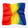 Exquisite Lady Gradient Satin Square Scarf