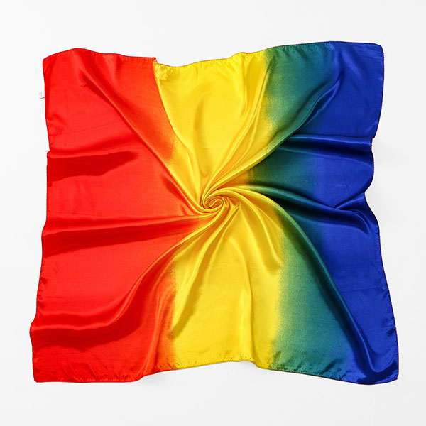 Exquisite Lady Gradient Satin Square Scarf