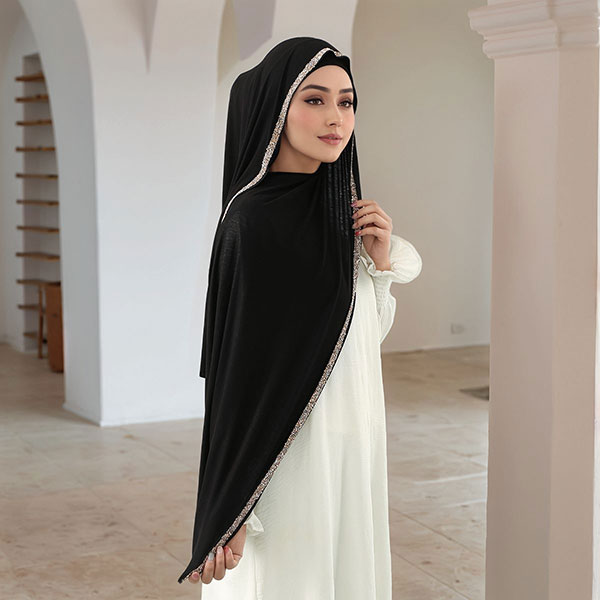 Hot Stamping Soft Comfortable Shimmer Hijab