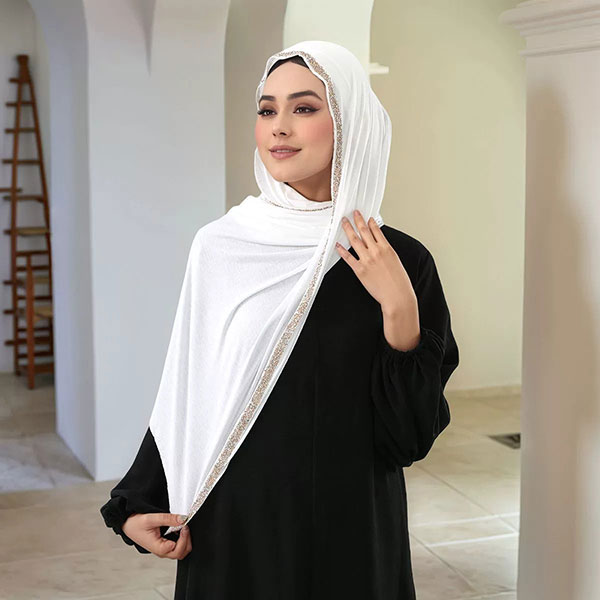 Hot Stamping Soft Comfortable Shimmer Hijab