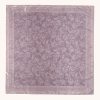 Floral Print Square Satin Headscarf