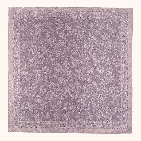Floral Print Square Satin Headscarf