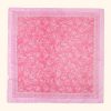 Floral Print Square Satin Headscarf