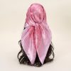 Floral Print Square Satin Headscarf