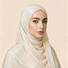 Breathable & Cool Solid Color Crinkle Hijab