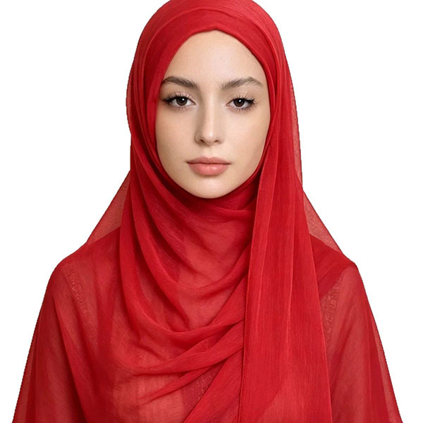 Breathable & Cool Solid Color Crinkle Hijab