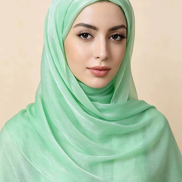 Breathable & Cool Solid Color Crinkle Hijab