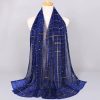 Fashionable Sequined Lace Scarf