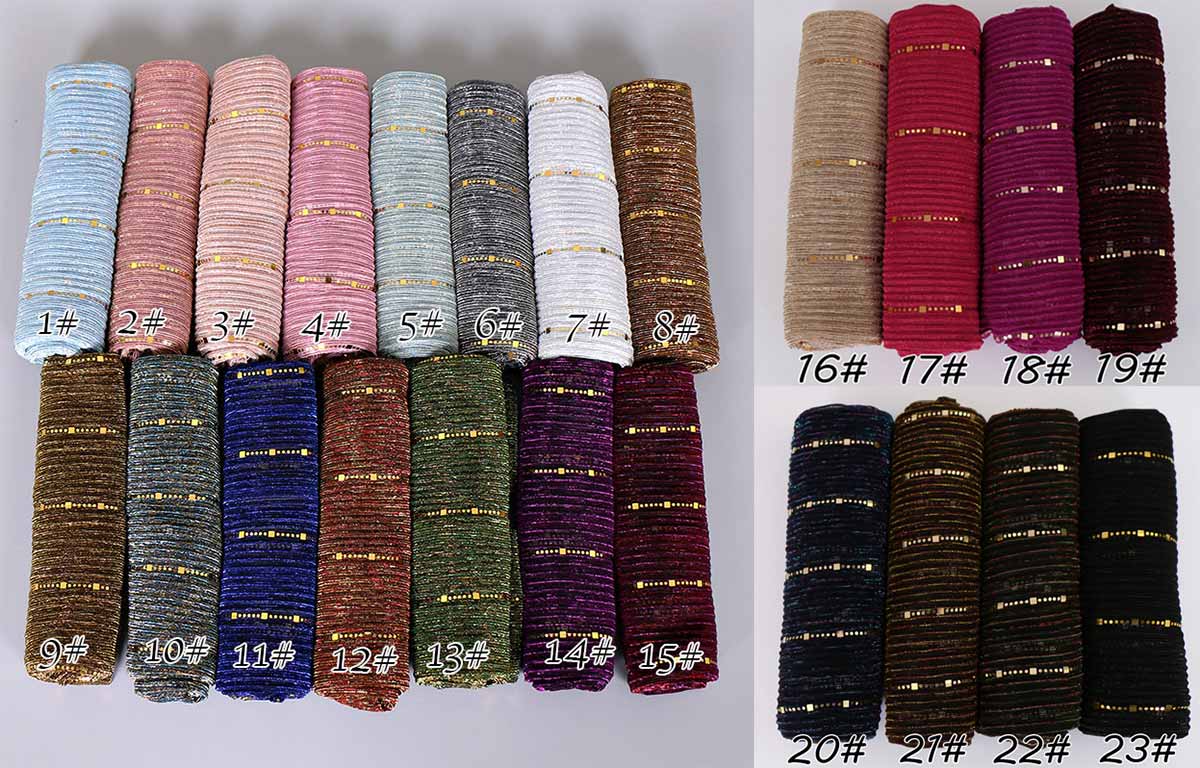 Fashionable Sequined Lace Scarf