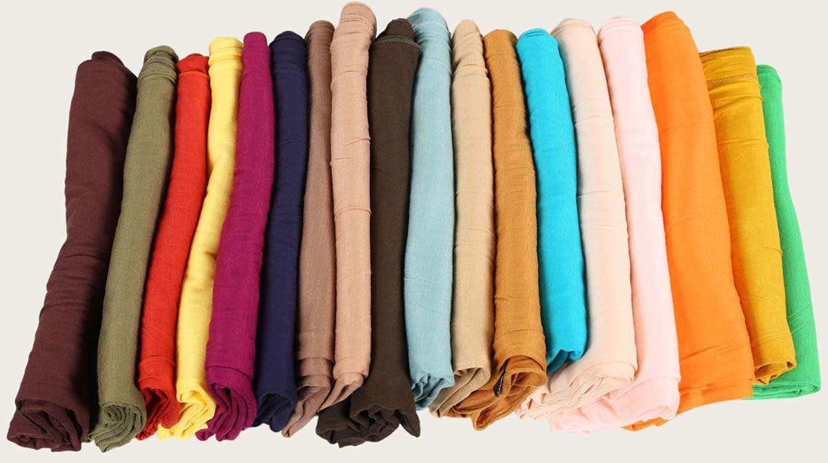 Southeast Asia Hot-Selling Plain Color Long Headscarf