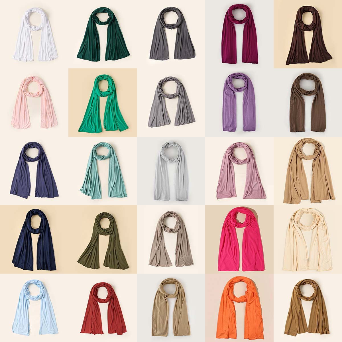 Southeast Asia Hot-Selling Plain Color Long Headscarf