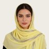 Sunscreen Pearl Rhinestone Chiffon Scarf